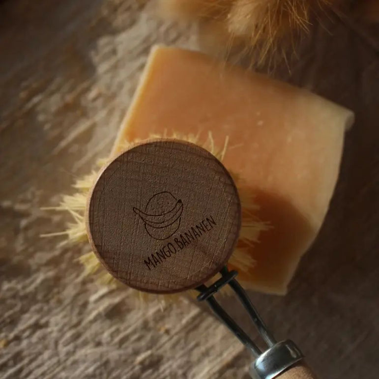Spülbürste aus Buchenholz mit Wechselkopf